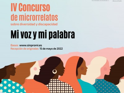 Cartel del IV Concurso de microrelatos "Mi voz y mi palabra"