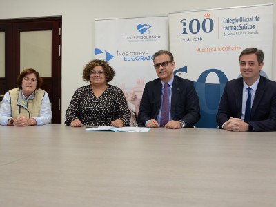 Firma del convenio con el Colegio Oficial de Farmacéuticos