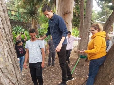 Jóvenes de Empápate en una actividad en la Victoria de Acentejo