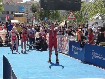 El paratriatleta Juan Jesús Aguiar 