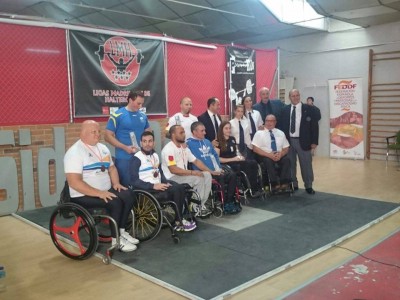 Integrantes del equipo de Halterofilia Adaptada del ADEMI Tenerife