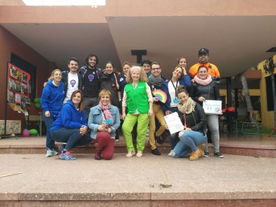 Fotografía de las Entidades participantes en la I Jornadas de Voluntariado y Solidaridad en el IES Lucas Martín Espino de Icod de los Vinos. 