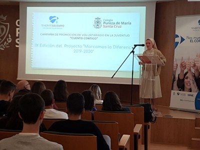 Un instante del acto de clausura del Proyecto "Marcamos la Diferencia 2019-2020"