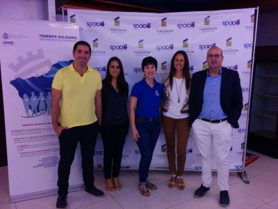 Representantes de la Oficina de voluntariado, Excelencia Turística, Hotel Marylanza y la Asociación Casa Hogar San Miguel