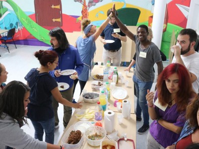 jóvenes participantes en el encuentro