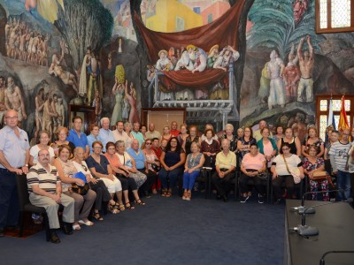 Visita de los mayores de Santiago del Teide al Cabildo