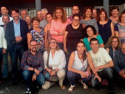 Carlos Alonso visitó, junto a Cristina Valido y Juana María Reyes, en el Centro de Granadilla.