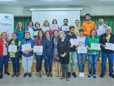 Las entidades participantes en la VIII Jornada de Voluntariado y Solidaridad del CIFP Los Gladiolos