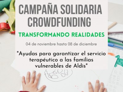 Cartel de la campaña "Transformando Realidades" de ALDIS