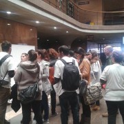 Asistentes a las Jornadas en la actividad "Colage del voluntariado: YO CONSTRUYO, TU CONSTRUYES"