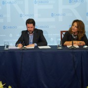 D. Carlos Alonso, Presidente del Excmo. Cabildo Insular de Tenerife y Dña. Cristina Valido, Vicepresidenta y Consejera del Excmo. Cabildo Insular de Tenerife