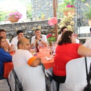 Participantes del Encuentro en el momento del almuerzo