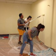 Actividad de embellecimiento del local de terapia