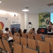 Un instante de la Charla de Corazón y Vida