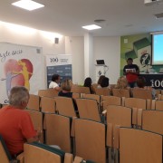 Un instante de la Charla de Corazón y Vida