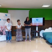 Un instante de la presentación del taller