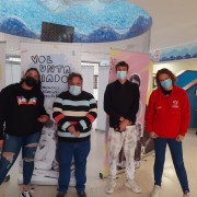 Integrantes del Programa Tenerife Isla Solidaria, del Cetro educativo y de la Asociación Mi Barrio el Carmen se Mueve, que ha colaborado en la jornada