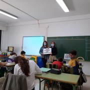 Un instante del taller cuento "Mareden"