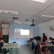 Un instante del taller "Los ODS al Cole"
