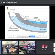 Un instante de la charla Online