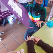 Un instante de las actividades realizadas por el alumnado
