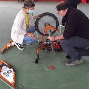 Montaje de la silla adaptada Joëlette