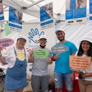 Visitantes que pasaron por el Photocall del Programa Tenerife Isla Solidaria
