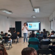Un instante del talle "Los ODS al Cole"