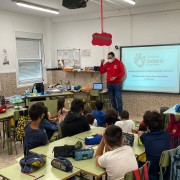 Un instante del taller "Los ODS al Cole"
