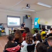 Un instante del taller "Los ODS al Cole"