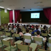 Un instante del taller "Los ODS al Cole", impartido por Cáritas Diocesana de Tenerife