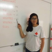 Katheryn Joana Linares Pita, Voluntaria de Cruz Roja