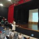 Representante del Hospital de Inmaculada impartiendo su charla al alumando